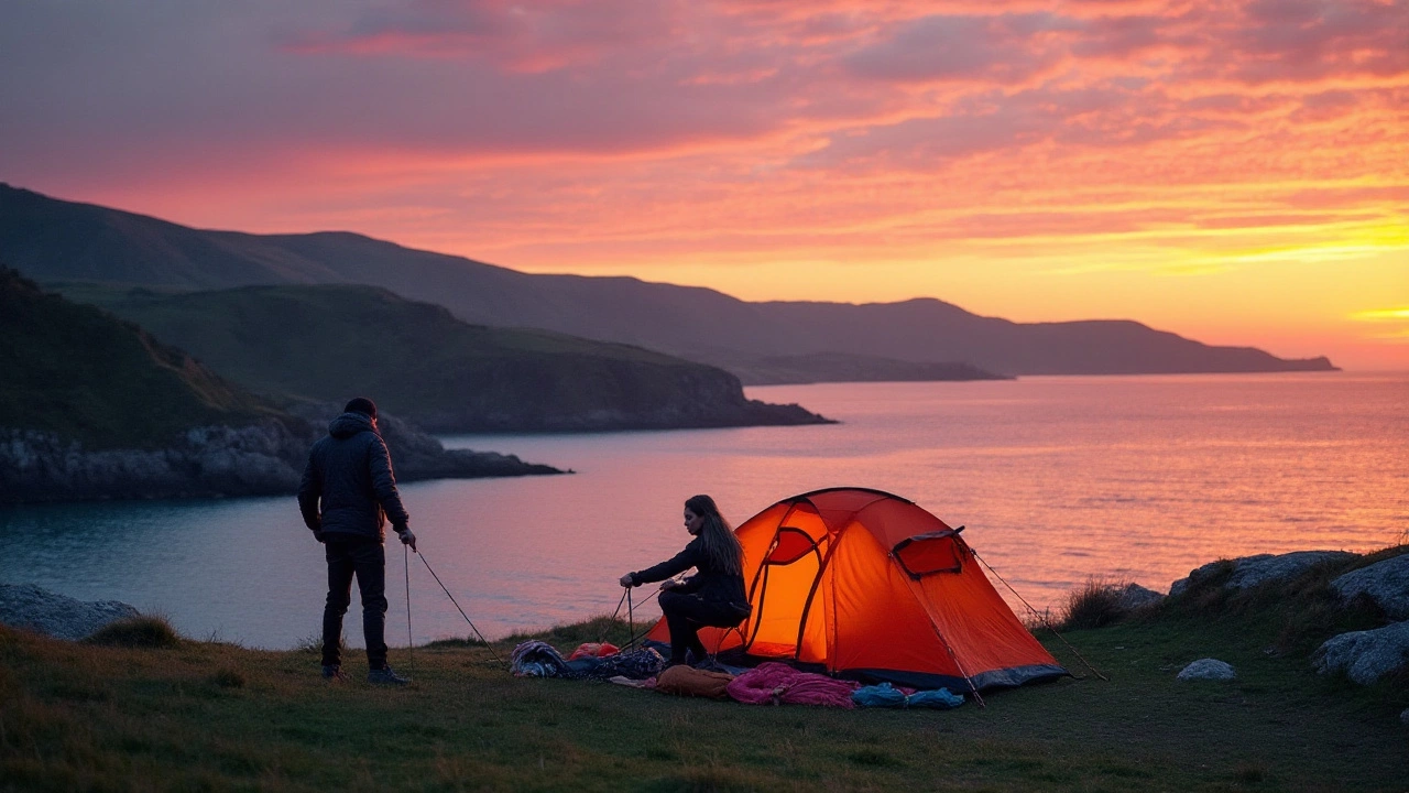 Beach Camping in the UK: Sleeping in a Tent by the Sea