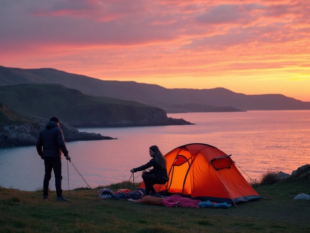 Beach Camping in the UK: Sleeping in a Tent by the Sea