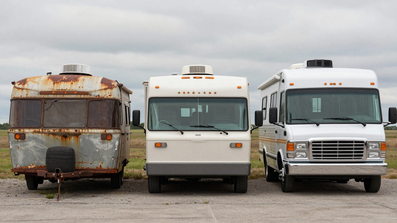 Three RVs side by side showing how care affects lifespan over time.