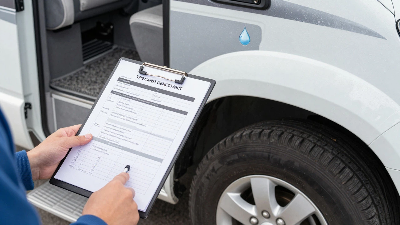 Motorhome maintenance checklist and clean interior showing care tips